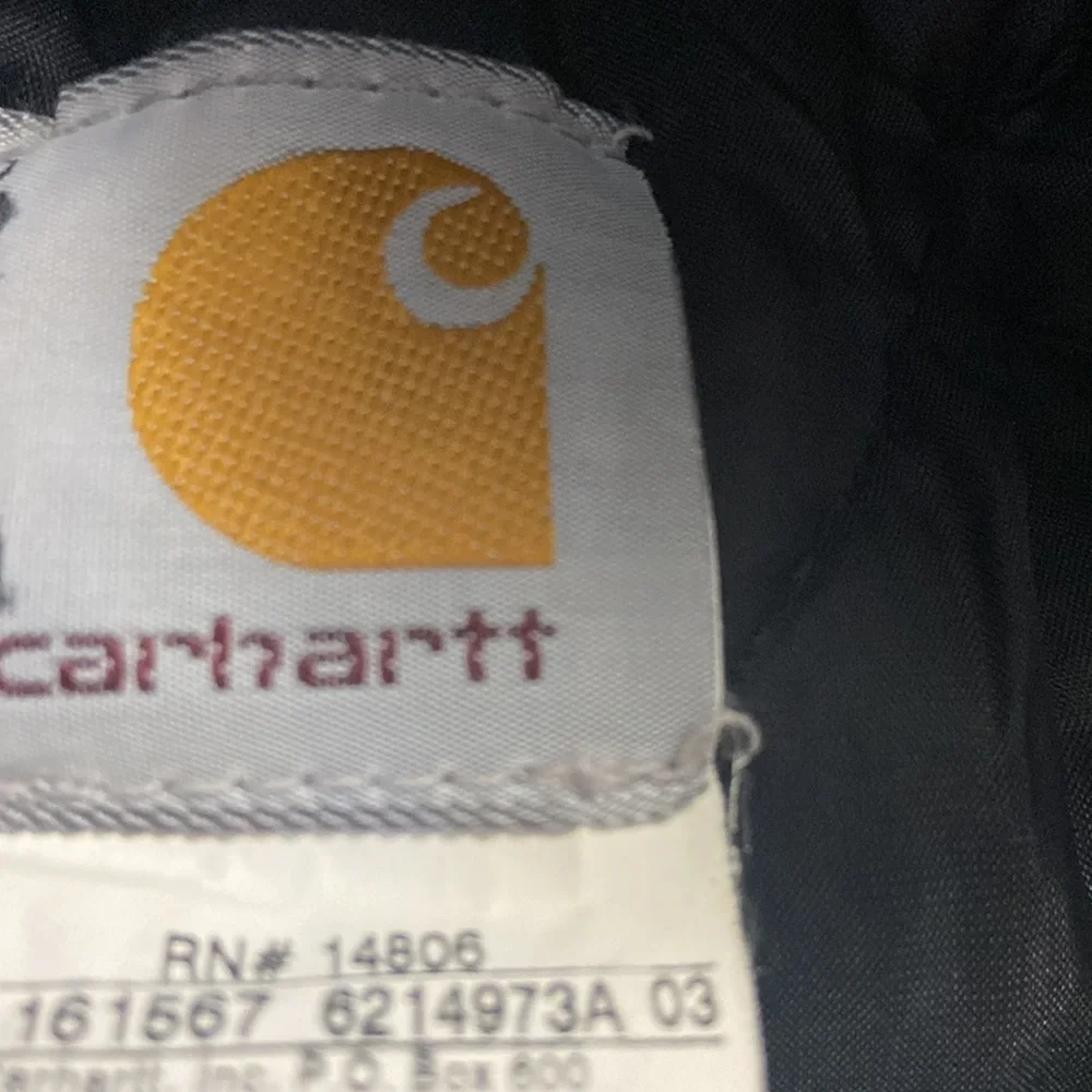 Carhartt Black Duck Canvas Arctic Quilt Lined Insulated Hooded sz L Tall - Picture 6 of 10